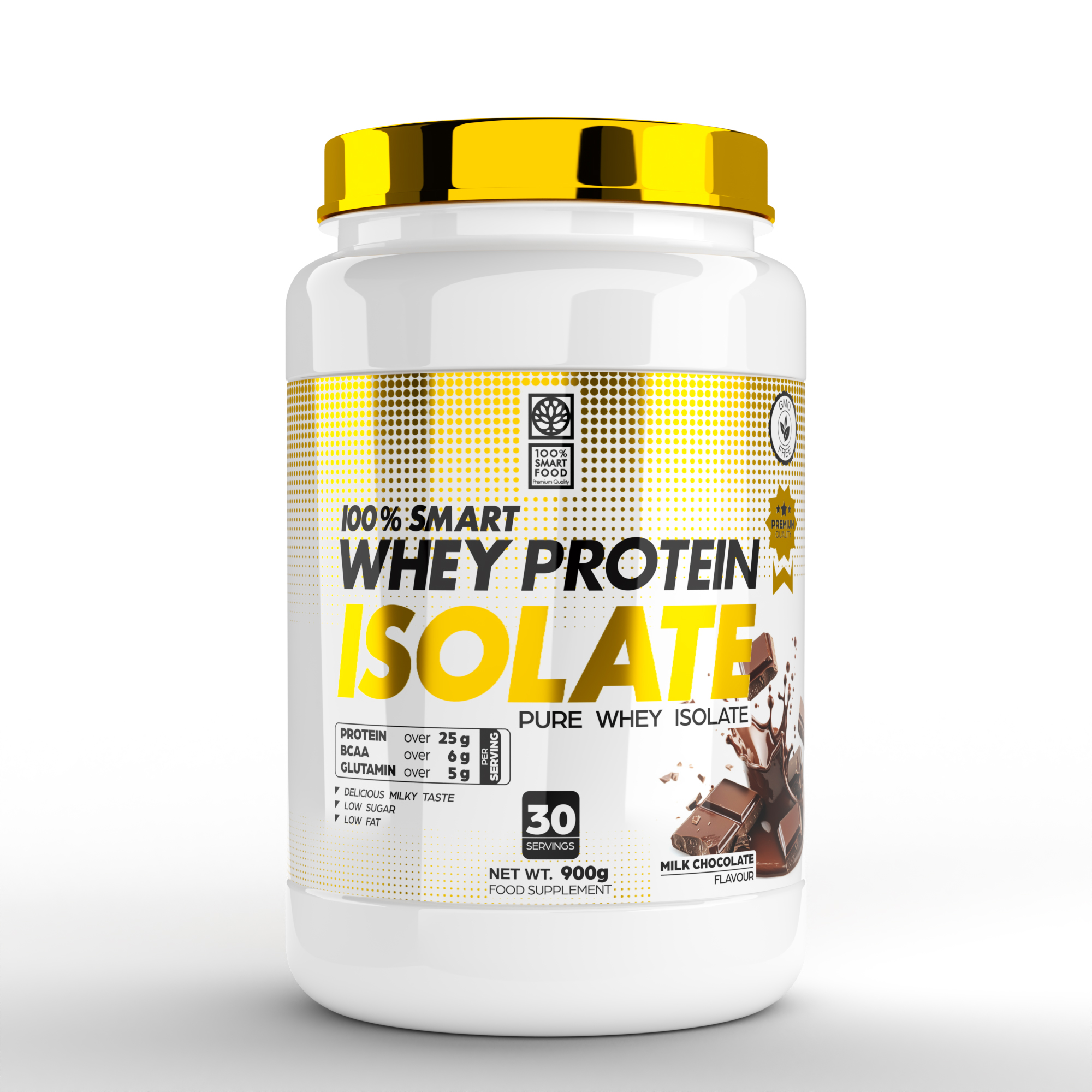 100-Smart-Whey-ISOLATE-Milk-Chocolate_900g-1 100% Smart Whey Protein Isolate - 900 g - Slika 1