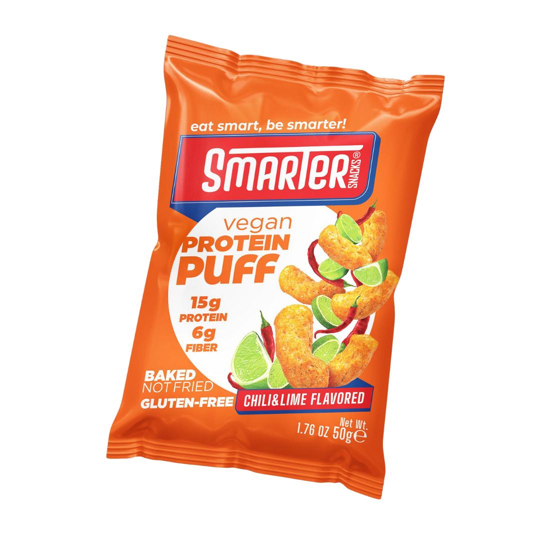 protein-puff-chilli-lime Smarter Snacks Protein Puff Chili & Lime - 50g - Slika 1